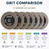 8 inch 60 grit diamond flat lap disc