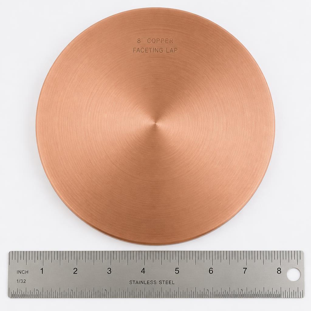 copper faceting lap